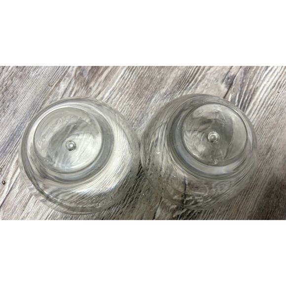 2 Hennessey Cognac Snifters Etched Logo Weighted Bubble Base Stemless Glasses - Picture 3 of 3